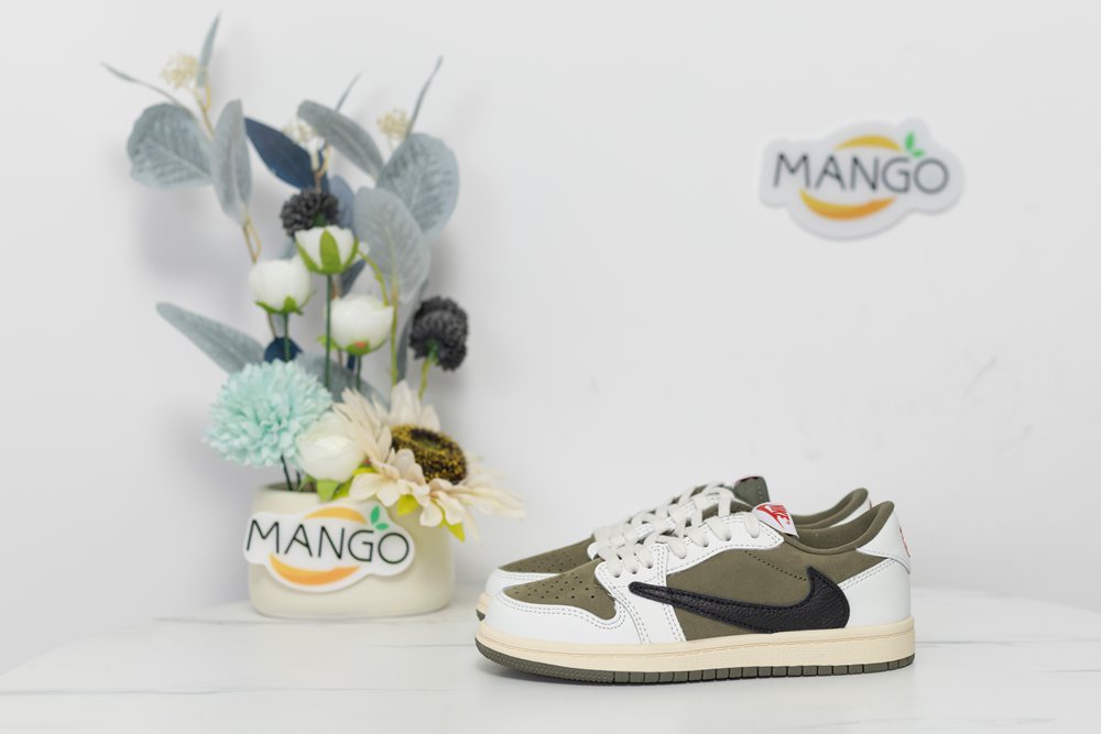 Travis Scott x Air Jordan 1 Retro Low OG SP PS 'Reverse Olive / Medium Olive'