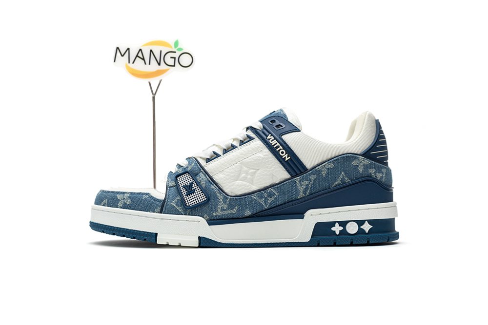 Louis Vuitton Sneaker white blue denim