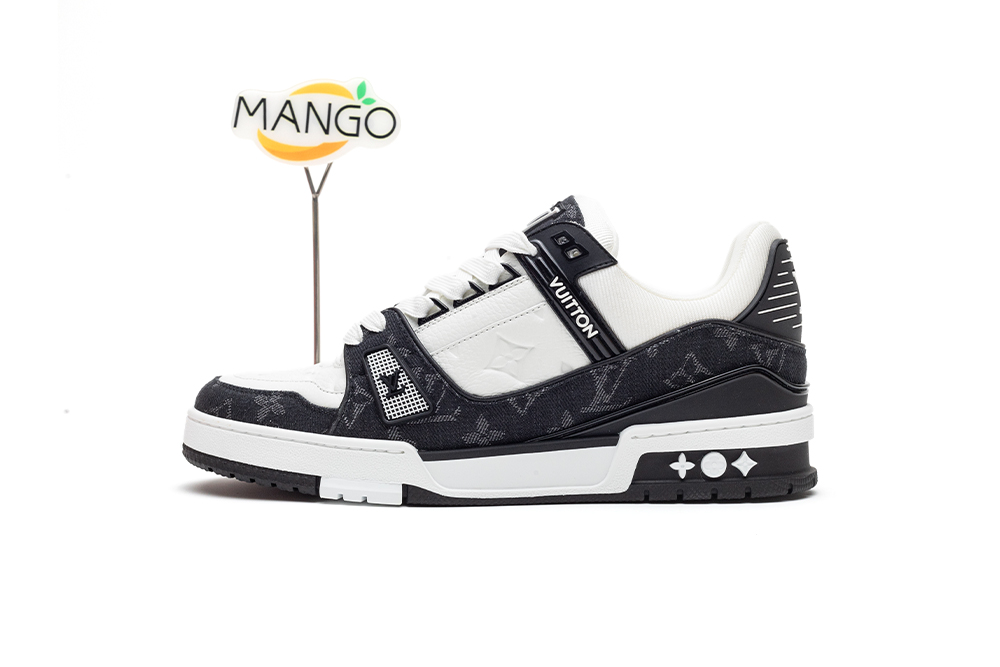 Louis Vuitton Sneaker Black White Denim