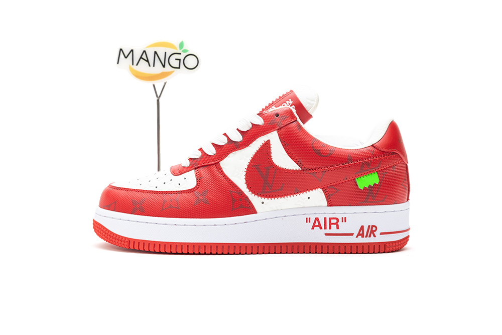 Louis Vuitton x Nike Air Force 1 Red