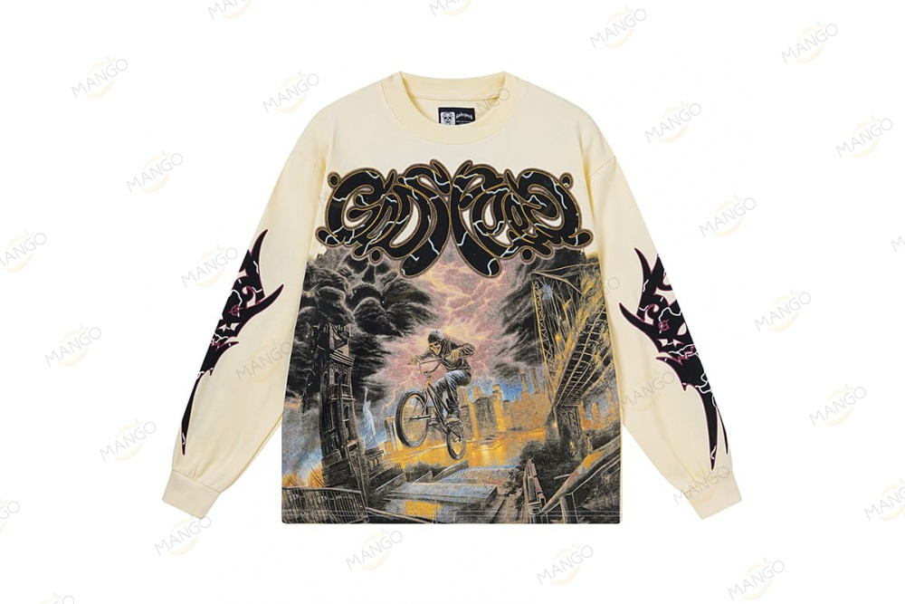 Godspeed Series Long Sleeves T-shirt Beige（3173）