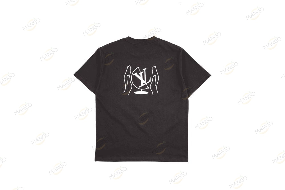 Louis Vuitton Earth Mark T-shirt Brown（KN）