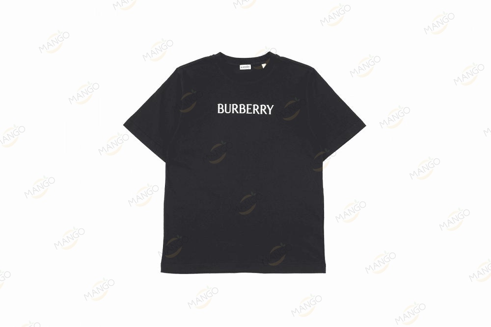 Burberry Letter Print T-shirt Black（KN）
