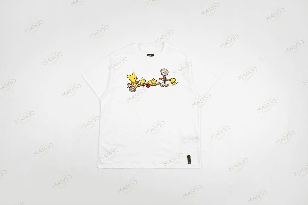 Fendi Teddy Bear Plush Toy T-shirt White（KN）
