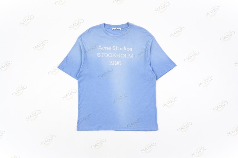 Acne Studios Distressed T-shirt Blue（KN）