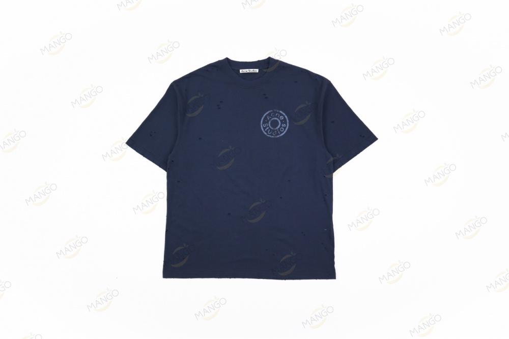 Acne Studios Hole T-shirt Navy blue（KN）