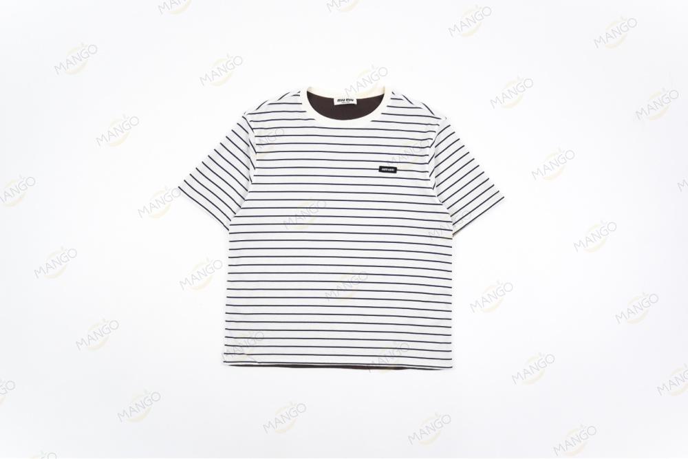 Miumiu Reversible Stripe T-shirt（KN）
