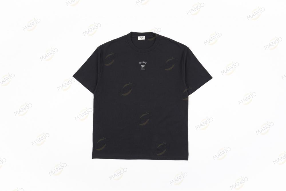Celine Letter T-shirt Black（KN）