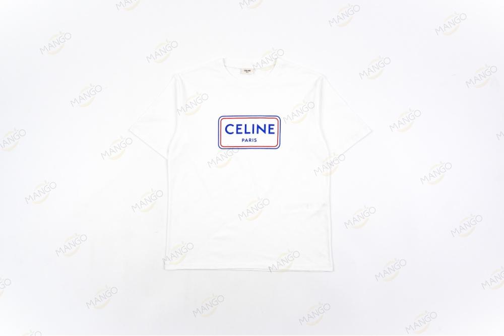 Celine Square Print T-shirt White（KN）