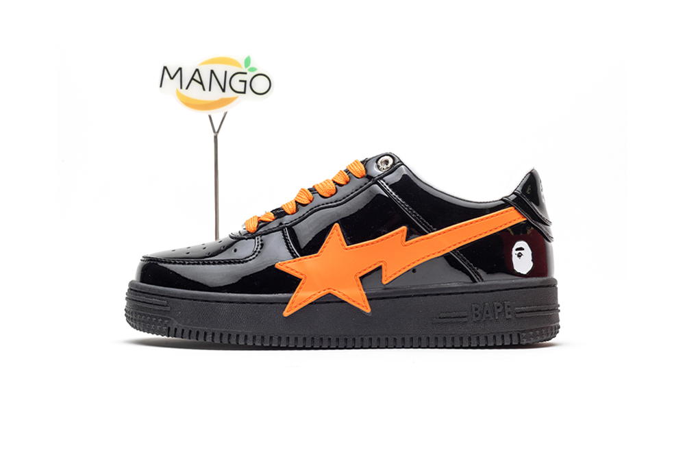 Bapesta Low M1 Color Camo Combo - Black Orange